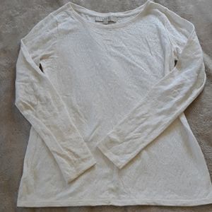 Long sleeve white floral